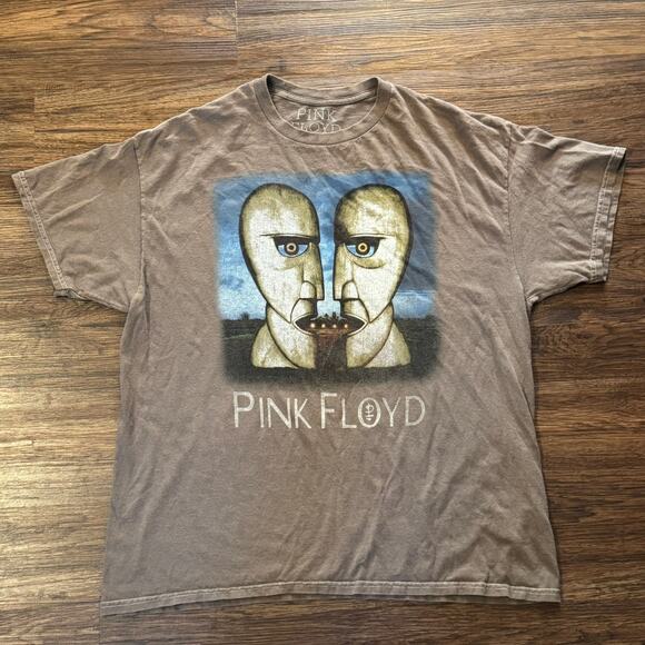 Pink Floyd Other - Pink Floyd Division Bell 1994 Tour Reprint Band Tee XL Brown